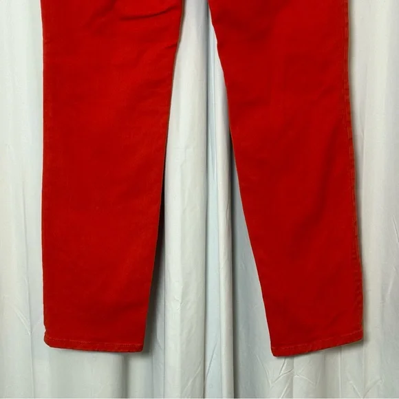 Boden Cambridge Ankle Skimmer Coral Orange Jeans 8L Preppy - Picture 10 of 13